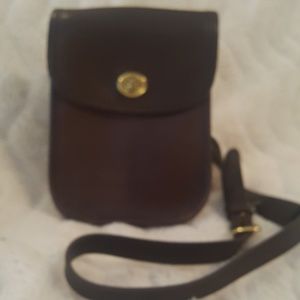 Vintage Coach chocolate brown Crossbody purse